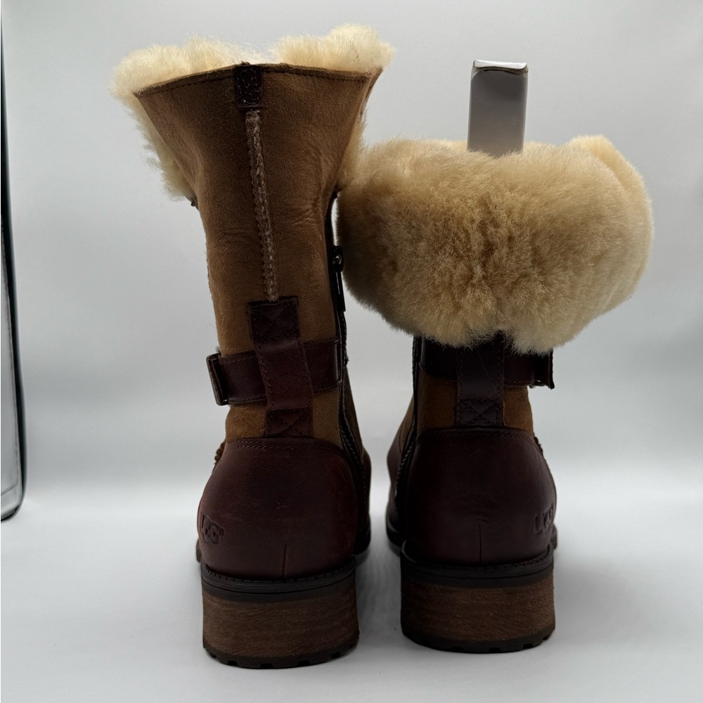 Women's Shearling-Lined Leather Boots